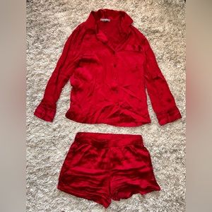 Women’s Neiman Marcus Intimates Silk PJ Set